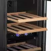 Garrafa térmica elétrica para vinho Adler AD 8080, instalação livre preta, 24 garrafas, 2 zonas, 60 L, controlo tátil