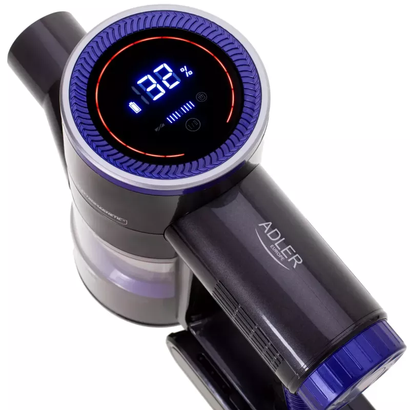Adler AD 7061 aspirador vertical sem fios, adequado para alérgicos, preto/azul