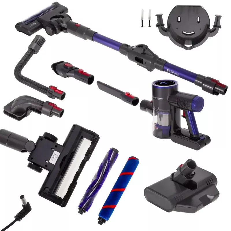 Adler AD 7061 aspirador vertical sem fios, adequado para alérgicos, preto/azul
