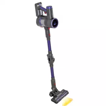 Aspirador de bateria Adler AD 7061 Allergy-friendly PRO — bateria 22,2 V, 30 min. de autonomia, depósito sem saco 0,8 l, filtragem EPA12/HEPA13, 350 W máx., preto