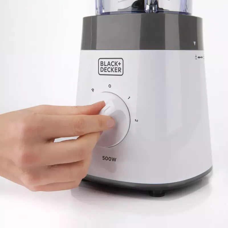 Batedeira de mesa Black & Decker BXJB500E – jarro de vidro de 1,5 L, 500 W, 2 velocidades, pulsar, Ice-Crush