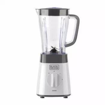Batedeira de mesa Black & Decker BXJB500E – jarro de vidro de 1,5 L, 500 W, 2 velocidades, pulsar, Ice-Crush