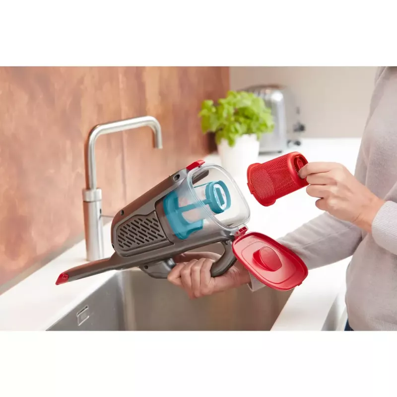 Aspirador de mão Black & Decker BHHV315J — 12V sem fios, potência de aspiração de 20 AW, 0,7 L sem saco, 16 min de autonomia