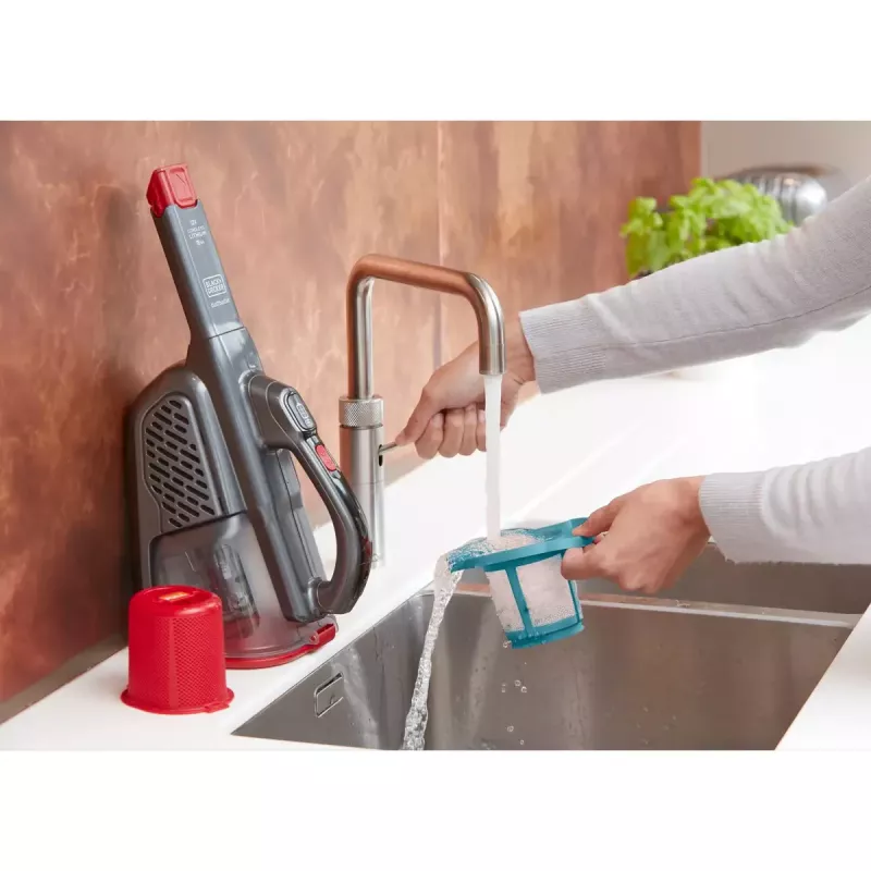 Aspirador de mão Black & Decker BHHV315J — 12V sem fios, potência de aspiração de 20 AW, 0,7 L sem saco, 16 min de autonomia