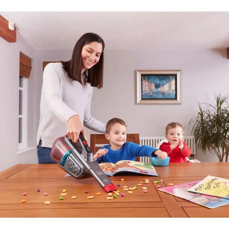 Aspirador de mão Black & Decker BHHV315J — 12V sem fios, potência de aspiração de 20 AW, 0,7 L sem saco, 16 min de autonomia