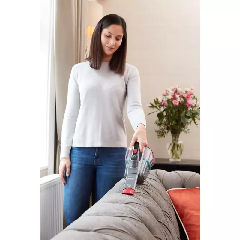 Aspirador de mão Black & Decker BHHV315J — 12V sem fios, potência de aspiração de 20 AW, 0,7 L sem saco, 16 min de autonomia