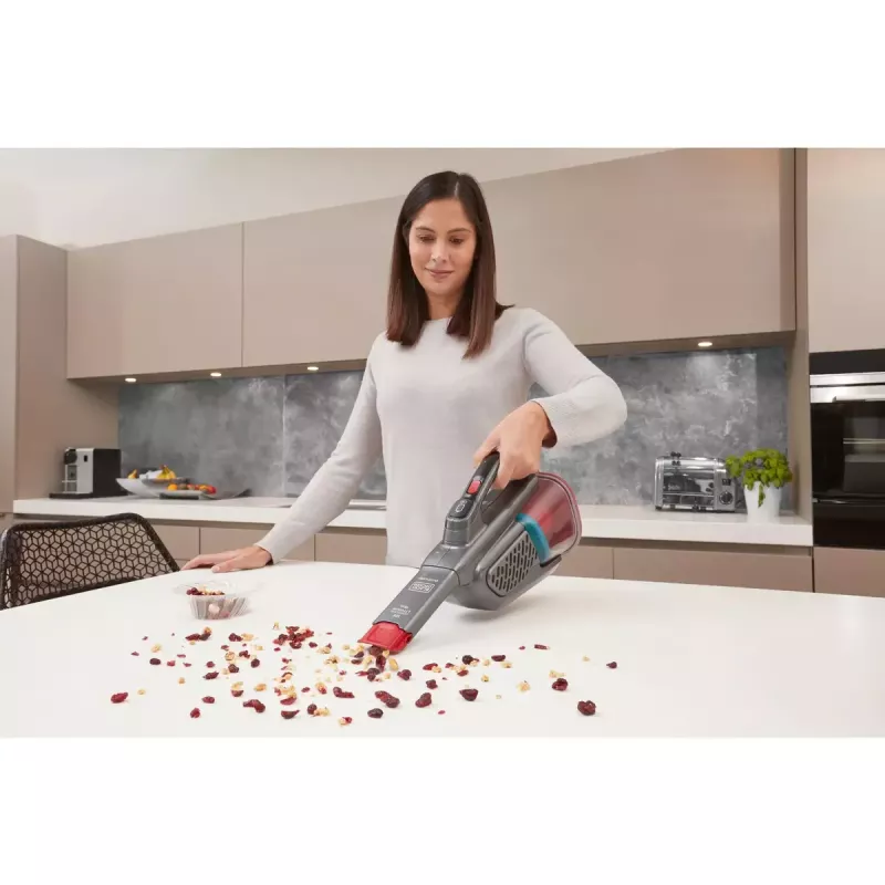 Aspirador de mão Black & Decker BHHV315J — 12V sem fios, potência de aspiração de 20 AW, 0,7 L sem saco, 16 min de autonomia