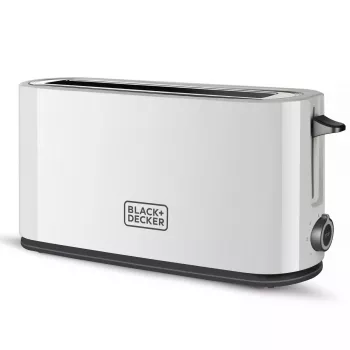 Torradeira Black & Decker BXTO1001E 1 fatia 1000 W branco, 7 níveis de tostagem, ranhura longa
