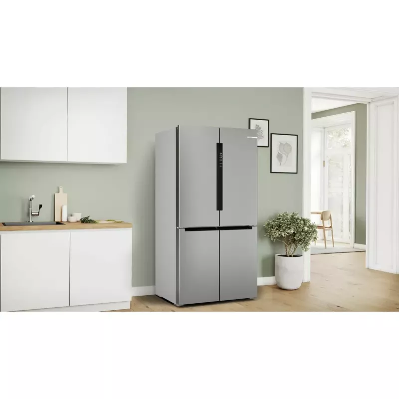 Frigorífico side-by-side Bosch Serie 4 KFN96VPEA, 605 l (frigorífico 405 l / congelador 200 l), NoFrost, aço inoxidável