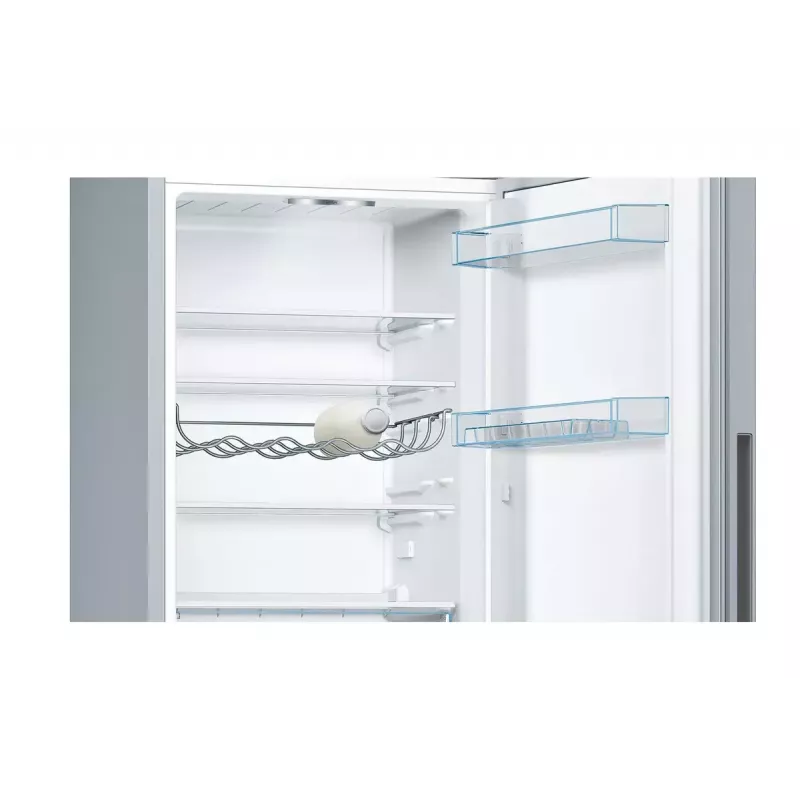 Combinado frigorífico-congelador Bosch Serie 4 KGV33VLEA — independente, aço inoxidável, 289 l de volume total (195 l de refrigeração / 94 l de congelação), classe E, 176 cm