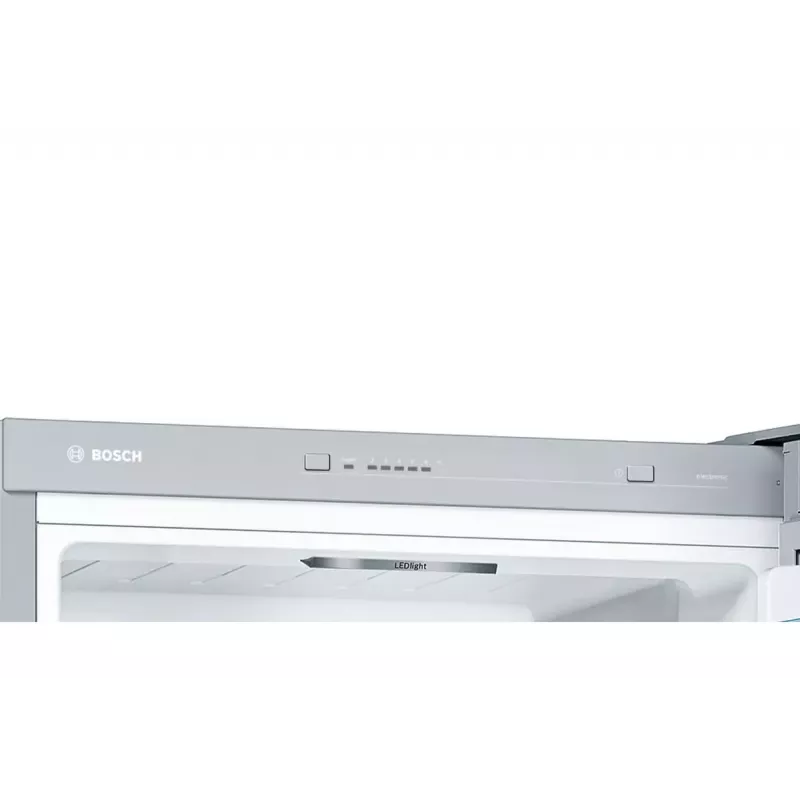 Combinado frigorífico-congelador Bosch Serie 4 KGV33VLEA — independente, aço inoxidável, 289 l de volume total (195 l de refrigeração / 94 l de congelação), classe E, 176 cm