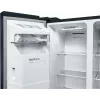 Frigorífico side-by-side Bosch Serie 6 KAD93ABEP, 562 l de volume total, compartimento de refrigeração 371 l, compartimento de congelação 191 l, NoFrost, máquina de gelo, preto