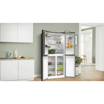Frigorífico side-by-side Bosch Serie 4 KMC85LBEA, independente, 547 l, preto