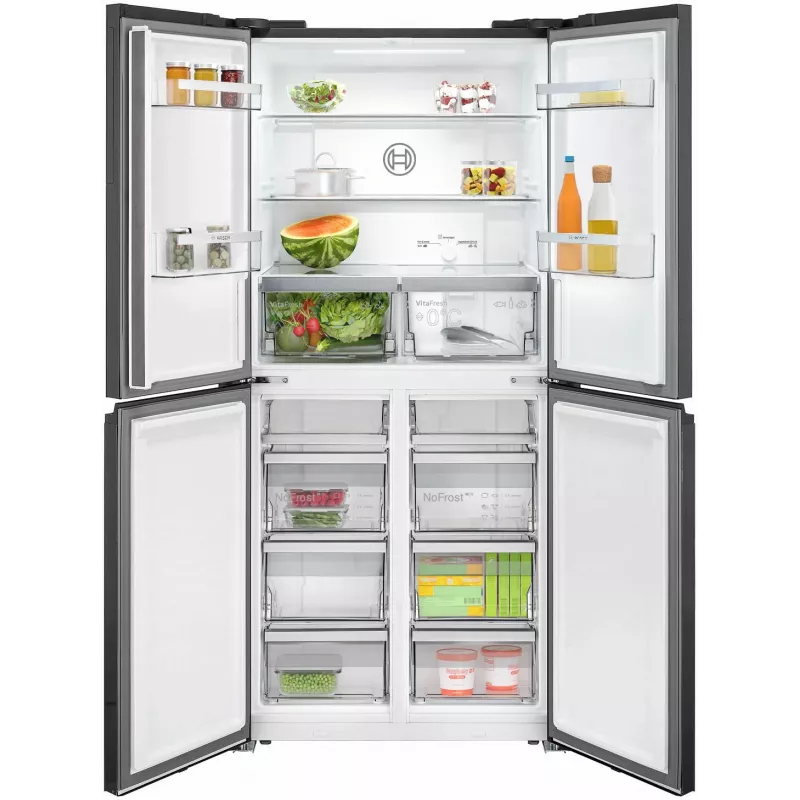 Frigorífico side-by-side Bosch Serie 4 KMC85LBEA, independente, 547 l, preto
