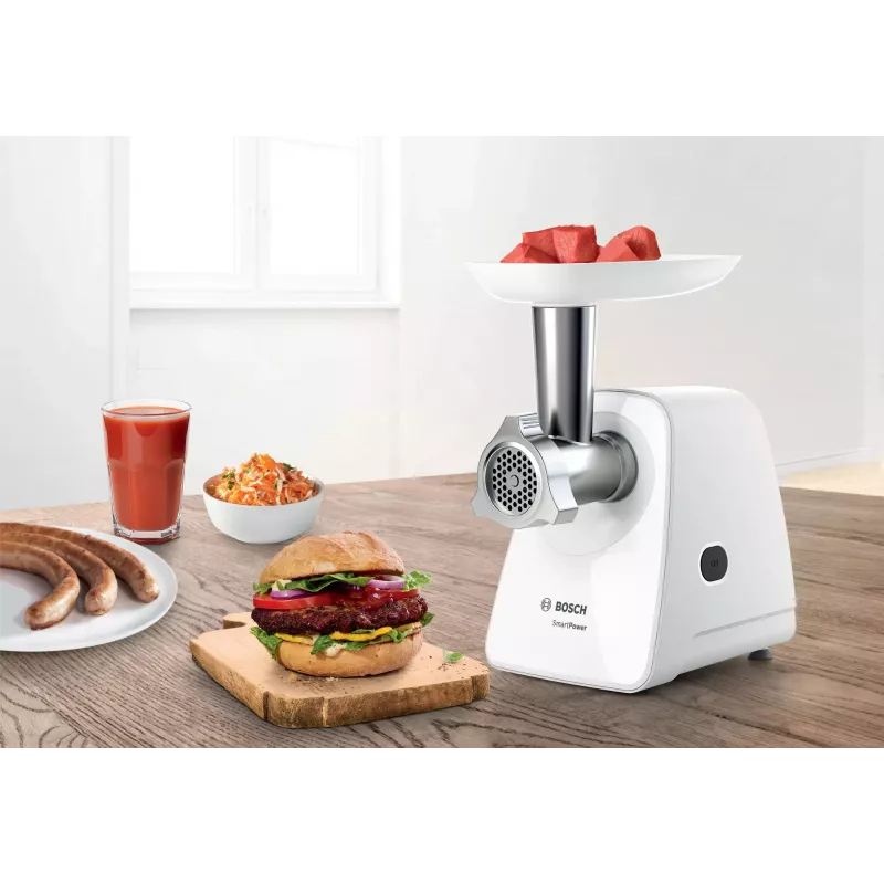Picadora de carne Bosch MFW2520W 1500 W aço inoxidável, branca