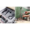 Picadora de carne Bosch Serie 4 MFWS440B 1900 W, preta, prateada
