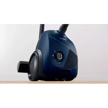 Aspirador de pó com saco Bosch Serie 2 BGBS2BU1T — 850 W, saco de 3,5 l, raio de ação de 8 m, azul
