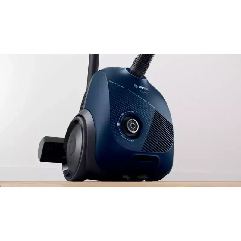 Aspirador de pó com saco Bosch Serie 2 BGBS2BU1T — 850 W, saco de 3,5 l, raio de ação de 8 m, azul