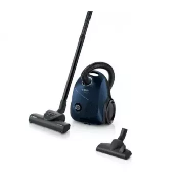 Aspirador de pó com saco Bosch Serie 2 BGBS2BU1T — 850 W, saco de 3,5 l, raio de ação de 8 m, azul
