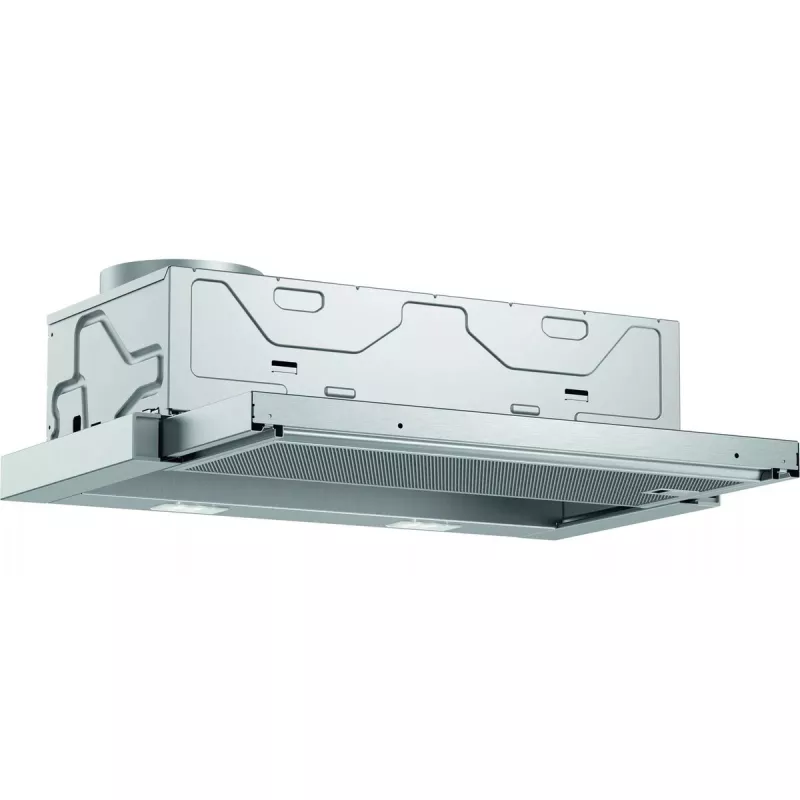 Exaustor semi-encastrado Bosch DFL063W56 — extraível, 598×290×203 mm, 328 m³/h, filtro de alumínio, recirculação