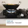 Placa de gás de encastrar Bosch PCH6A5I90 — 60 cm, aço inoxidável, 4 zonas de gás + 1 wok, Flame Select, grelhas de ferro fundido