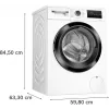 Máquina de lavar roupa Bosch WAN2827FPL de carregamento frontal 7 kg 1200 rpm A+++ branca visor LED 598×845×590 mm