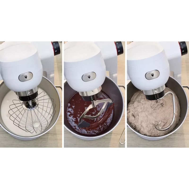 Bosch Serie 6 MUMS6EW22 robô de cozinha, 1600 W, conjunto de pastelaria, acessório liquidificador, branco/aço inoxidável
