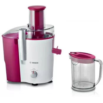 Extrator de sumo Bosch MES25C0 centrífugo 700 W vermelho cereja (fruta), transparente, branco