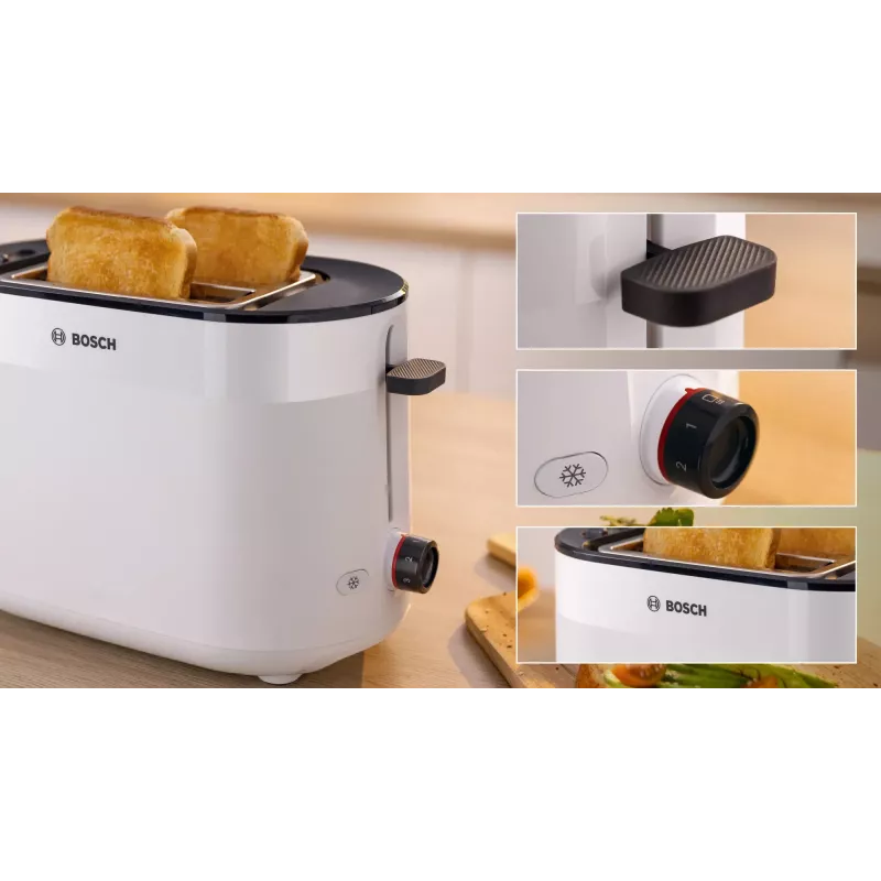 Torradeira Bosch TAT2M121 6 2 fatias 950 W branca