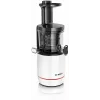 Extrator de sumo lento Bosch MESM500W — motor de 150 W, recipiente de sumo de 1 L, compacto 152×152×427 mm, branco/preto