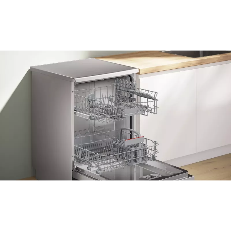 Máquina de lavar loiça Bosch Serie 2 SMS25GI09F — de instalação livre, 12 conjuntos de louça, 60 cm, 46 dB, secagem por permutador de calor