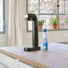 Máquina de gaseificar BRITA sodaONE preta prateada — gaseificador, capacidade de 60 L, sem BPA, 450×129×240 mm