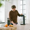 Máquina de gaseificar BRITA sodaONE preta prateada — gaseificador, capacidade de 60 L, sem BPA, 450×129×240 mm