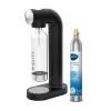 Máquina de gaseificar BRITA sodaONE preta prateada — gaseificador, capacidade de 60 L, sem BPA, 450×129×240 mm