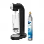 Máquina de gaseificar BRITA sodaONE preta prateada — gaseificador, capacidade de 60 L, sem BPA, 450×129×240 mm