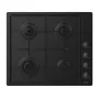 Candy Idea CHW6LBB Placa de gás encastrável preta 60 cm 4 zonas