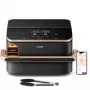 Cosori Dual Blaze Twinfry Chef Edition Fritadeira de ar quente dupla 10 L de instalação livre 2800 W cinzento-escuro, rosa-ouro