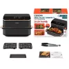 Cosori Dual Blaze Twinfry Chef Edition Fritadeira de ar quente dupla 10 L de instalação livre 2800 W cinzento-escuro, rosa-ouro