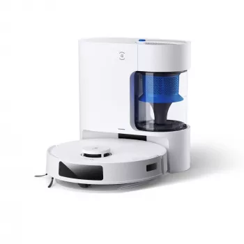 Robô aspirador Ecovacs Deebot N20 Plus — sem saco 0,4 l de pó, 0,22 l de água, 5200 mAh, 300 min, 96 mm de altura, branco