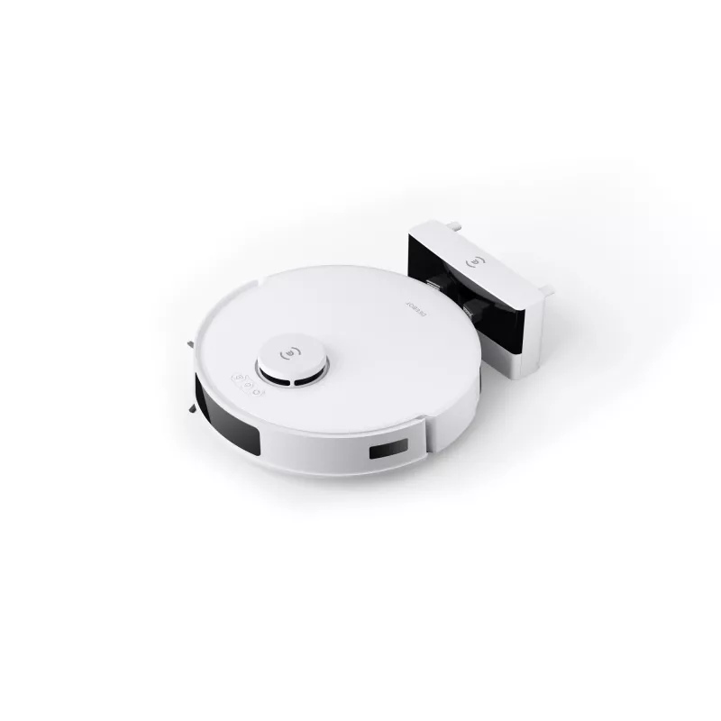 Ecovacs Deebot N20 Plus robô aspirador e esfregona com estação PureCyclone, sem saco, 0,4 l, 5200 mAh, 300 min, 96 mm de altura, branco