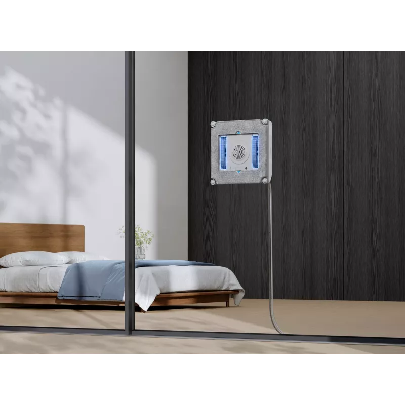 Robô de limpeza de janelas Ecovacs Winbot Mini — bateria 3000 mAh, força de aspiração 7500 Pa, depósito de água 0,06 L, motor sem escovas, suporte de app