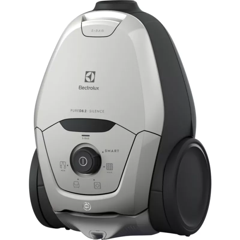 Aspirador de pó com saco Electrolux Pure D8 — saco de 3,5 L, 600 W, tubo telescópico, filtro higiénico, raio de ação de 12 m