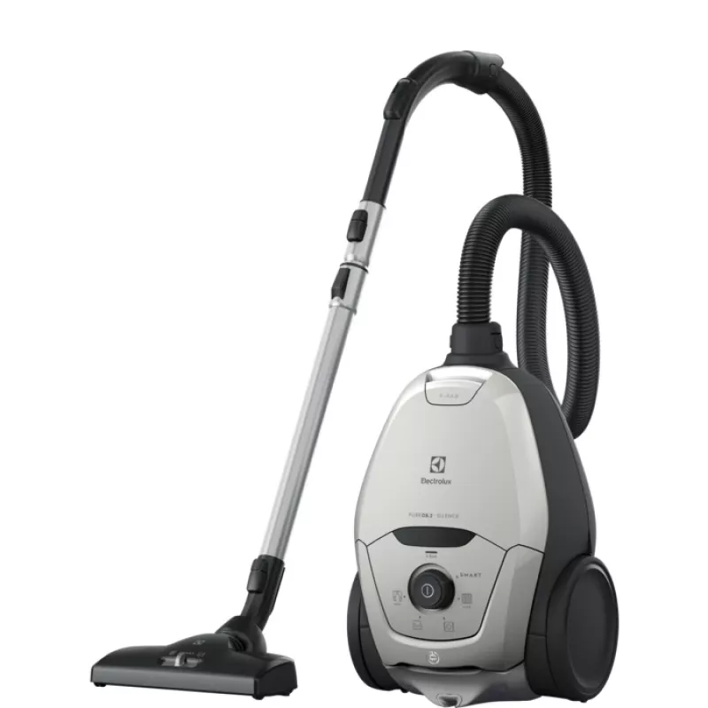 Aspirador de pó com saco Electrolux Pure D8 — saco de 3,5 L, 600 W, tubo telescópico, filtro higiénico, raio de ação de 12 m