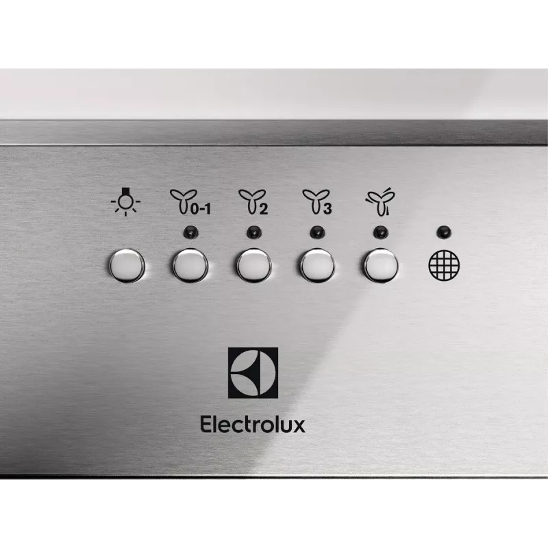 Electrolux LFG516X exaustor de encastrar, 54 cm, 600 m³/h (modo intensivo), 3 velocidades, LED, telecomando, aço inoxidável