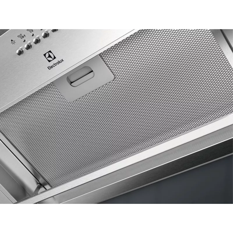 Electrolux LFG516X exaustor de encastrar, 54 cm, 600 m³/h (modo intensivo), 3 velocidades, LED, telecomando, aço inoxidável