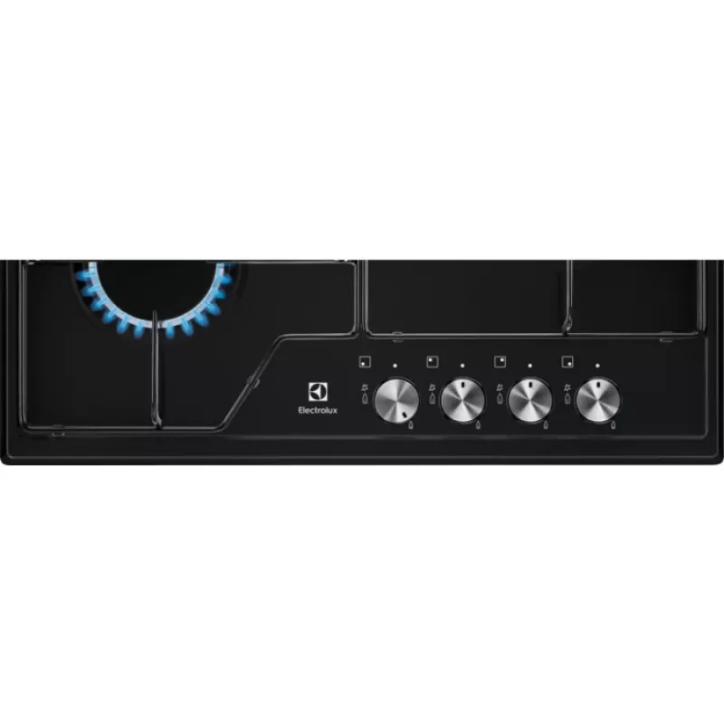 Electrolux EGS6424K, preto, encastrável, 60 cm, gás, 4 zonas de cozedura
