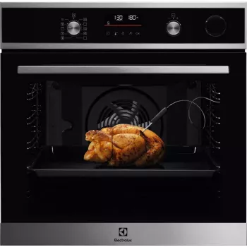Forno elétrico de encastrar Electrolux EOC6H76X — 72 L, ventilação, grelhador, vapor, temporizador digital