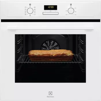 Forno elétrico de encastrar Electrolux EOF3H40BW, 65 L, ar quente, grelhador, AquaClean, branco