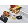 Máquina de vácuo FoodSaver VS0100X — botão rotativo, inclui rolo de filme e 4 sacos de vácuo, prateado-branco