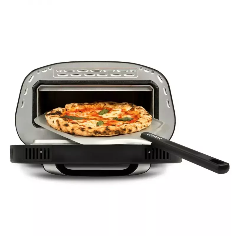 Forno elétrico de mesa para pizza G3FERRARI G1018600 PRONTO PIZZA — 1700 W, superfície de pedra, máx. 420°C, adequado para pizza Ø32 cm